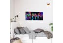 Runa Art Wandbild 3-teilig Spielkonsole Gamer Bunt Modern Vlies Leinwand Bild 3