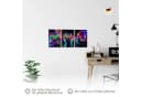Runa Art Wandbild 3-teilig Spielkonsole Gamer Bunt Modern Vlies Leinwand Bild 4