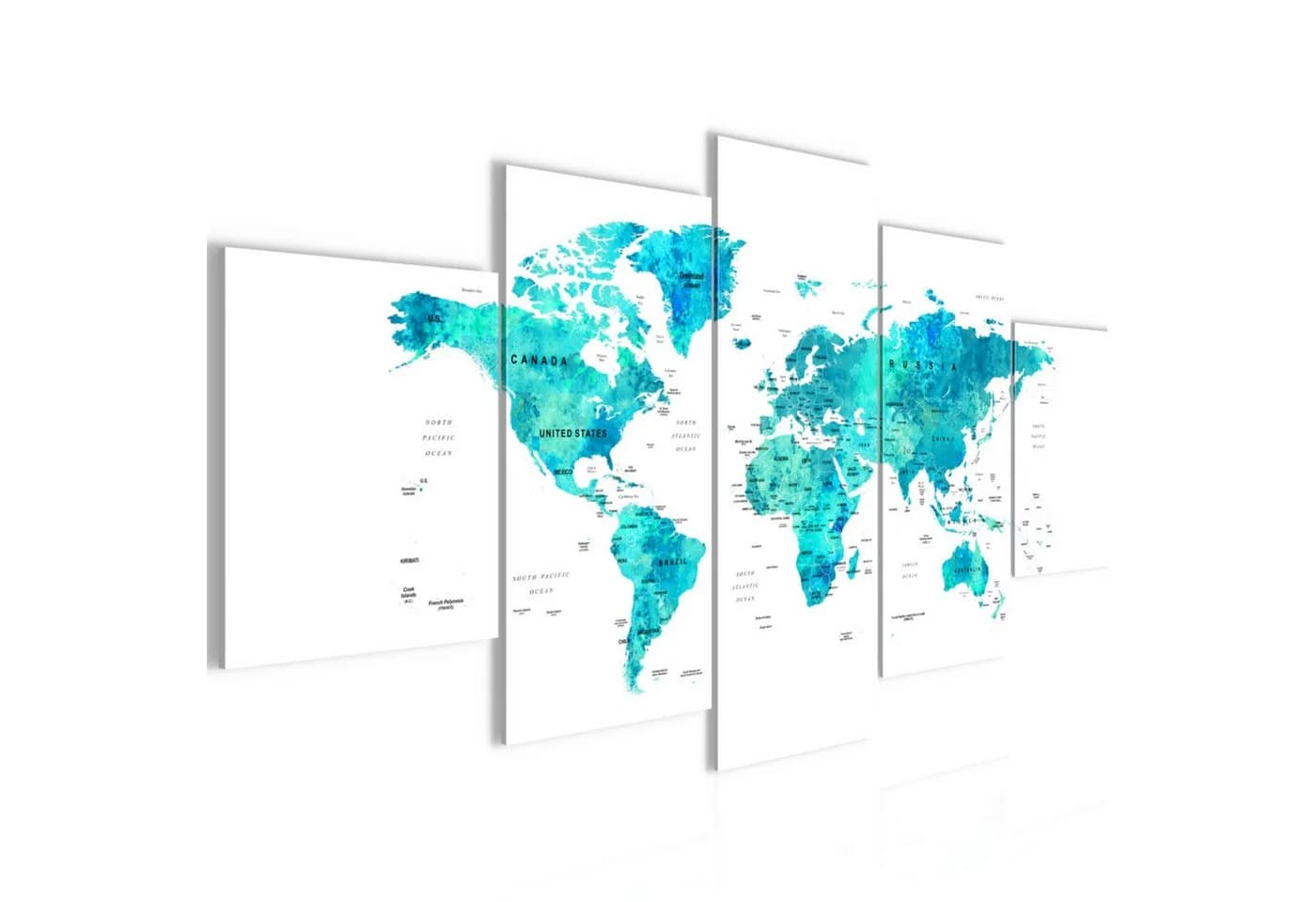 Runa Art Abstraktes Wandbild Türkis Blau Modern - Bild 2
