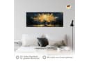 Runa Art Wandbild Baum Gold Schwarz XXL 100x40 cm Bild 4