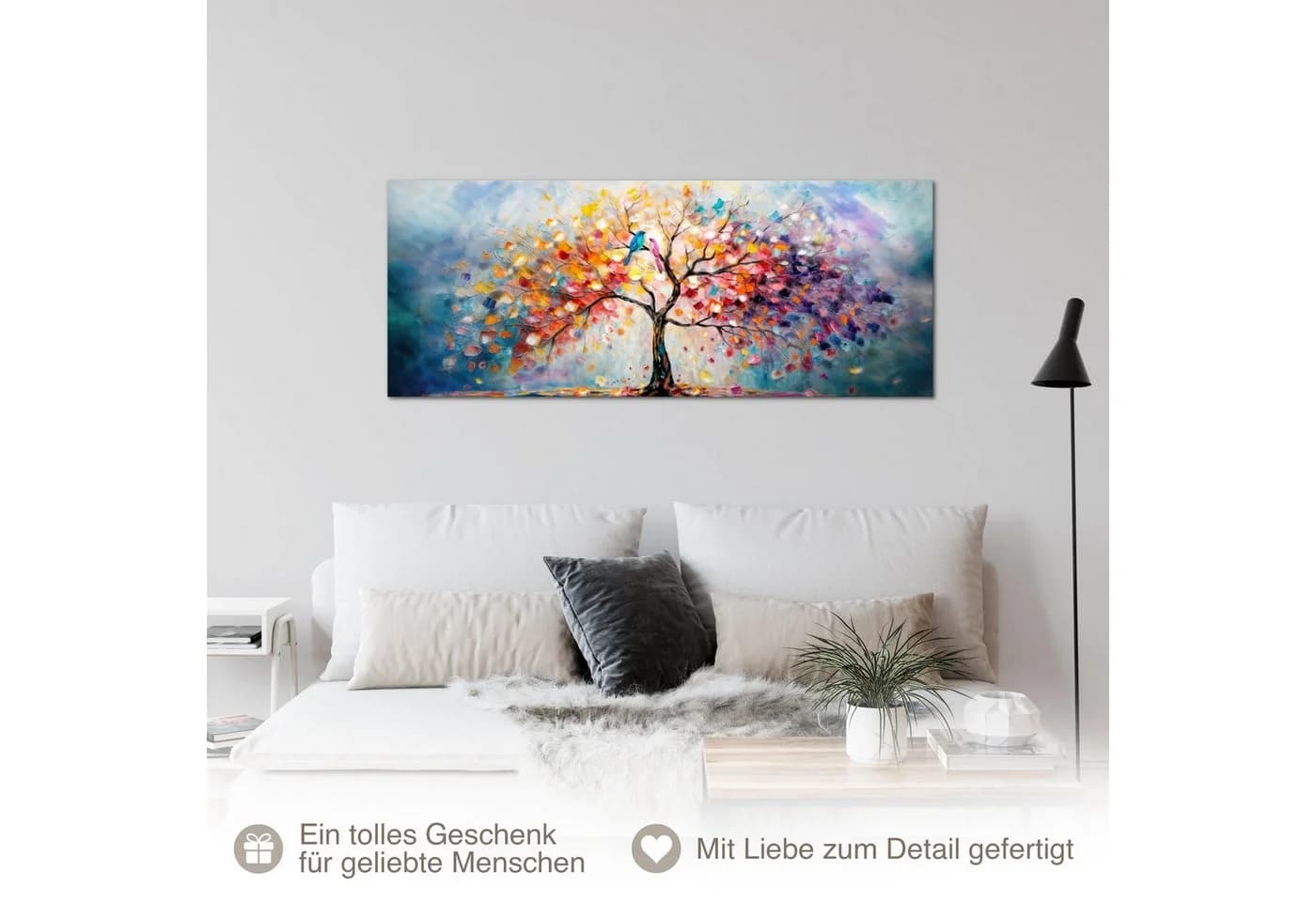 Runa Art XXL-Wandbild Baum Modern Vlies Leinwand Natur - Bild 5