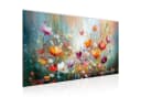 Runa Art XXL-Wandbild Blumen 100 x40 cm Bild Vlies Wohnzimmer Schlafzimmer Deko Bild 2