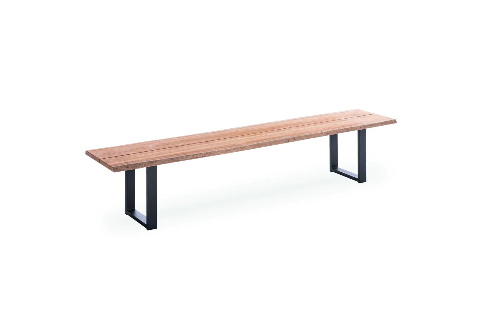 Niehoff Gartenbank Solid Teak Massiv Aluminium Gestell Anthrazit