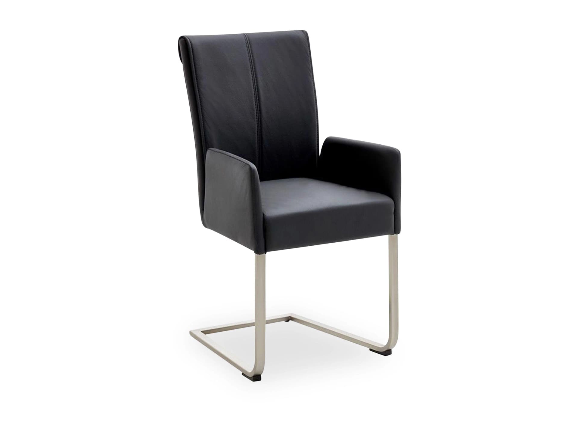 Freischwinger MONDO VALEDA Leder Schwarz