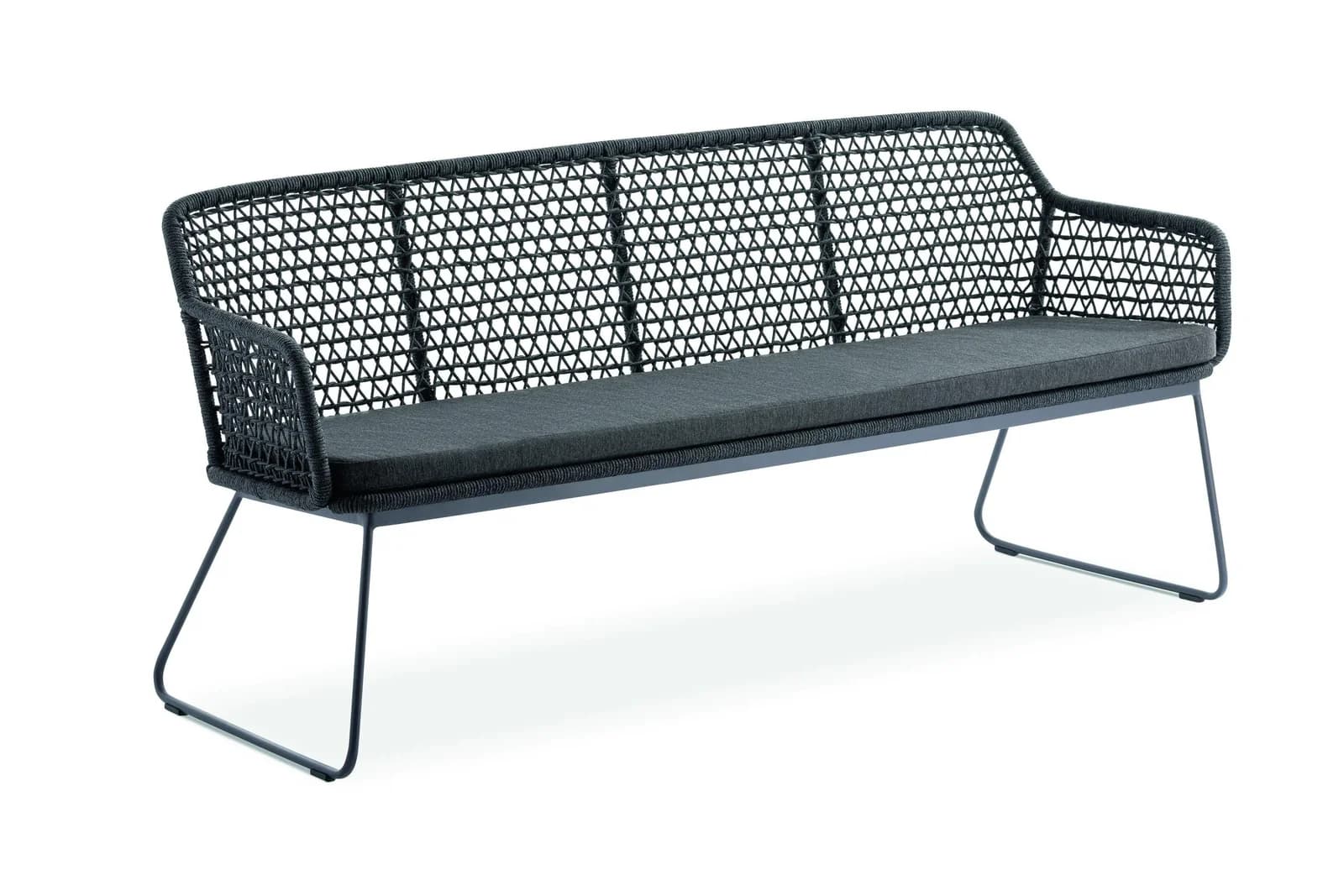 Niehoff Gartenbank Kubu Anthrazit Aluminium