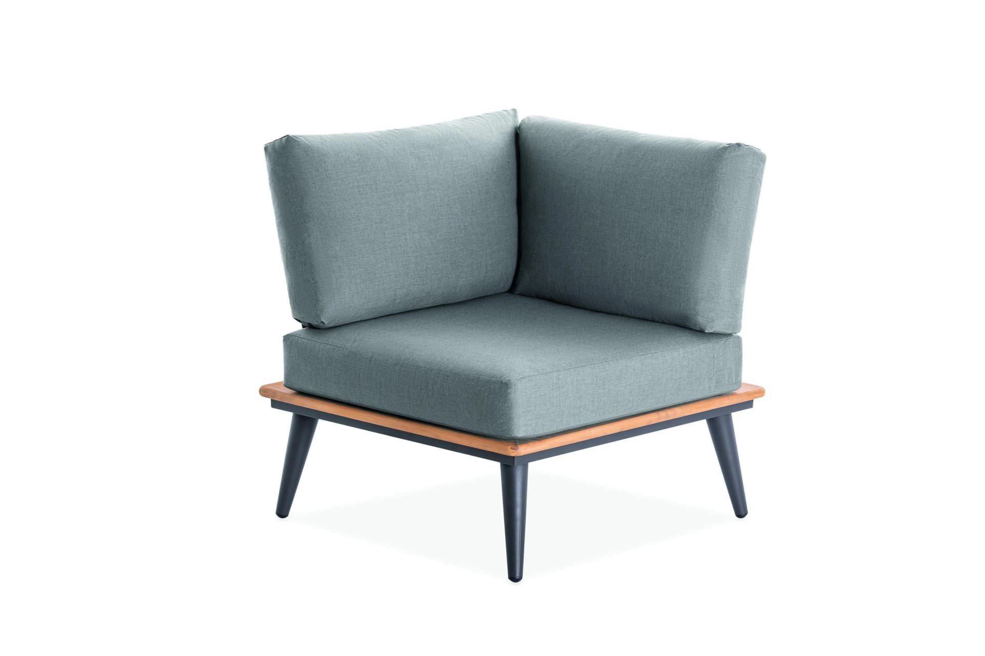 Niehoff Loungeelement Serra Eckmodul Teakholz Anthrazit