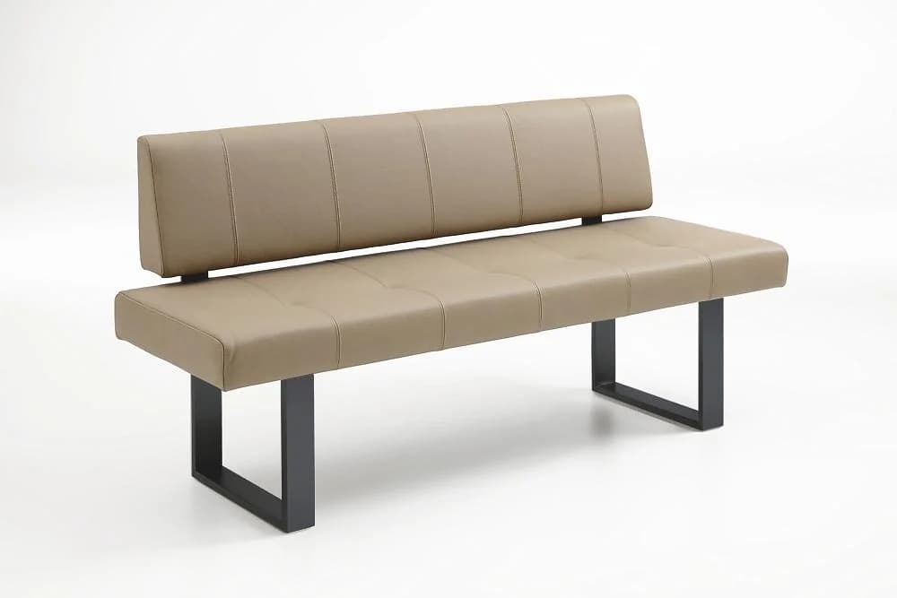 NIEHOFF Sitzbank COLORADO Leder Schwarz 240 cm