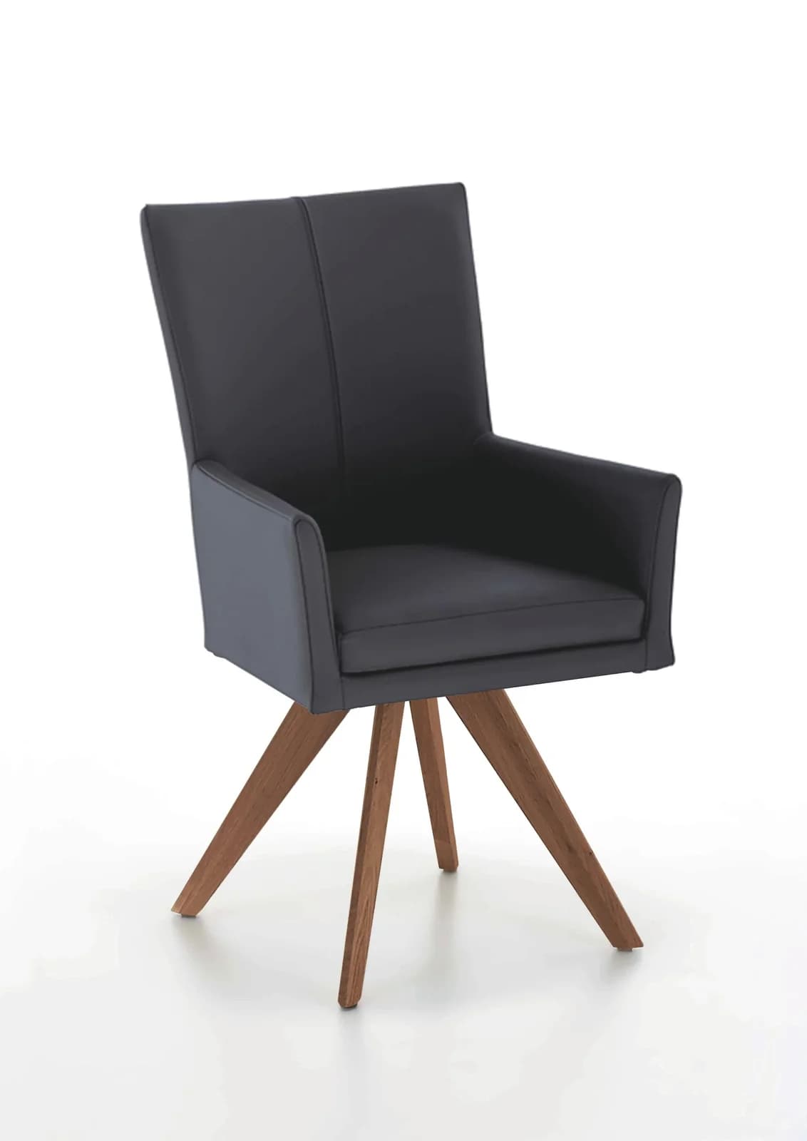 NIEHOFF SITZMÖBEL Polsterstuhl COLORADO Leder Wild-Nussbaum