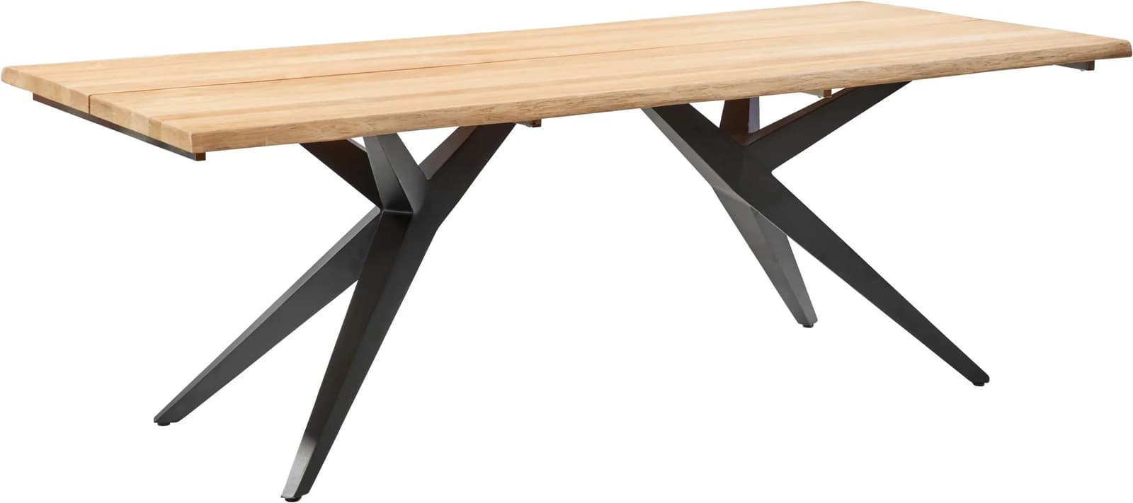 MUSTERRING Esstisch Freilicht Holland Teak massiv 280cm anthrazit