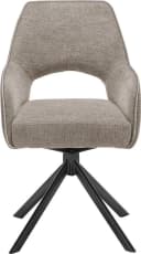 set one by Musterring Armlehnstuhl Winston 2er Set Schwarz Taupe Bild 1