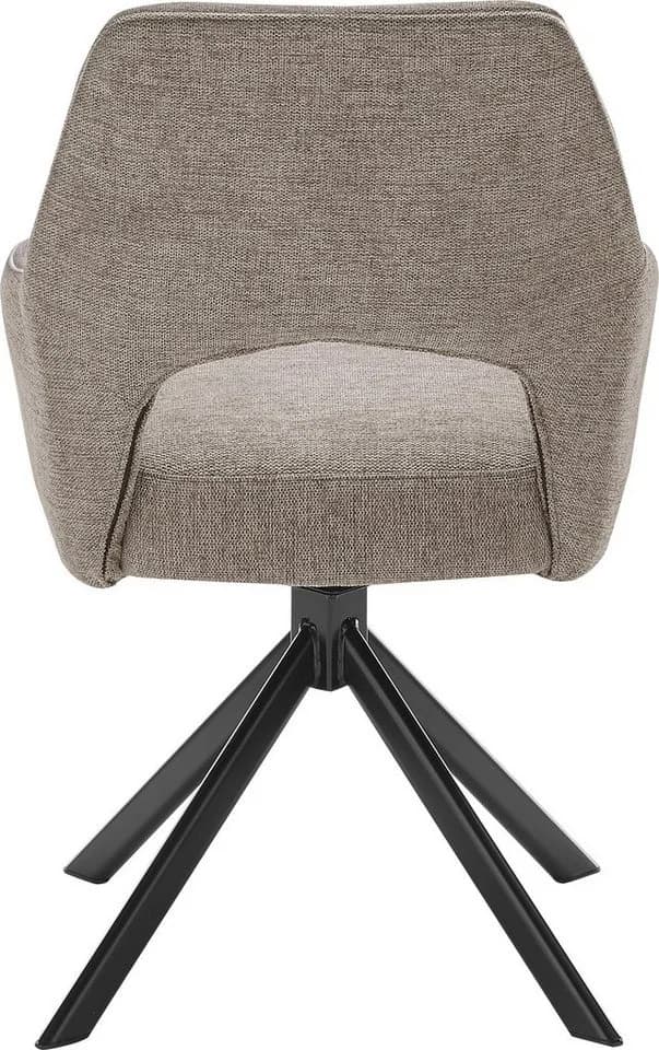 set one by Musterring Armlehnstuhl Winston 2er Set Schwarz Taupe - Bild 5