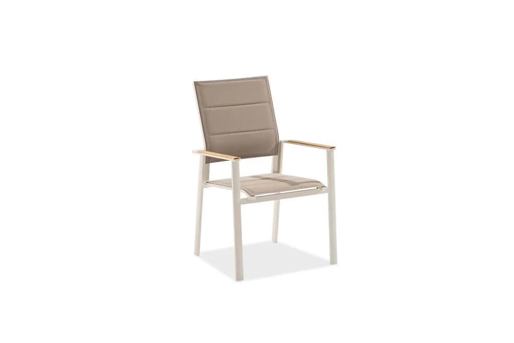 Niehoff Gartenstuhl LISSABON Aluminium Teak Taupe