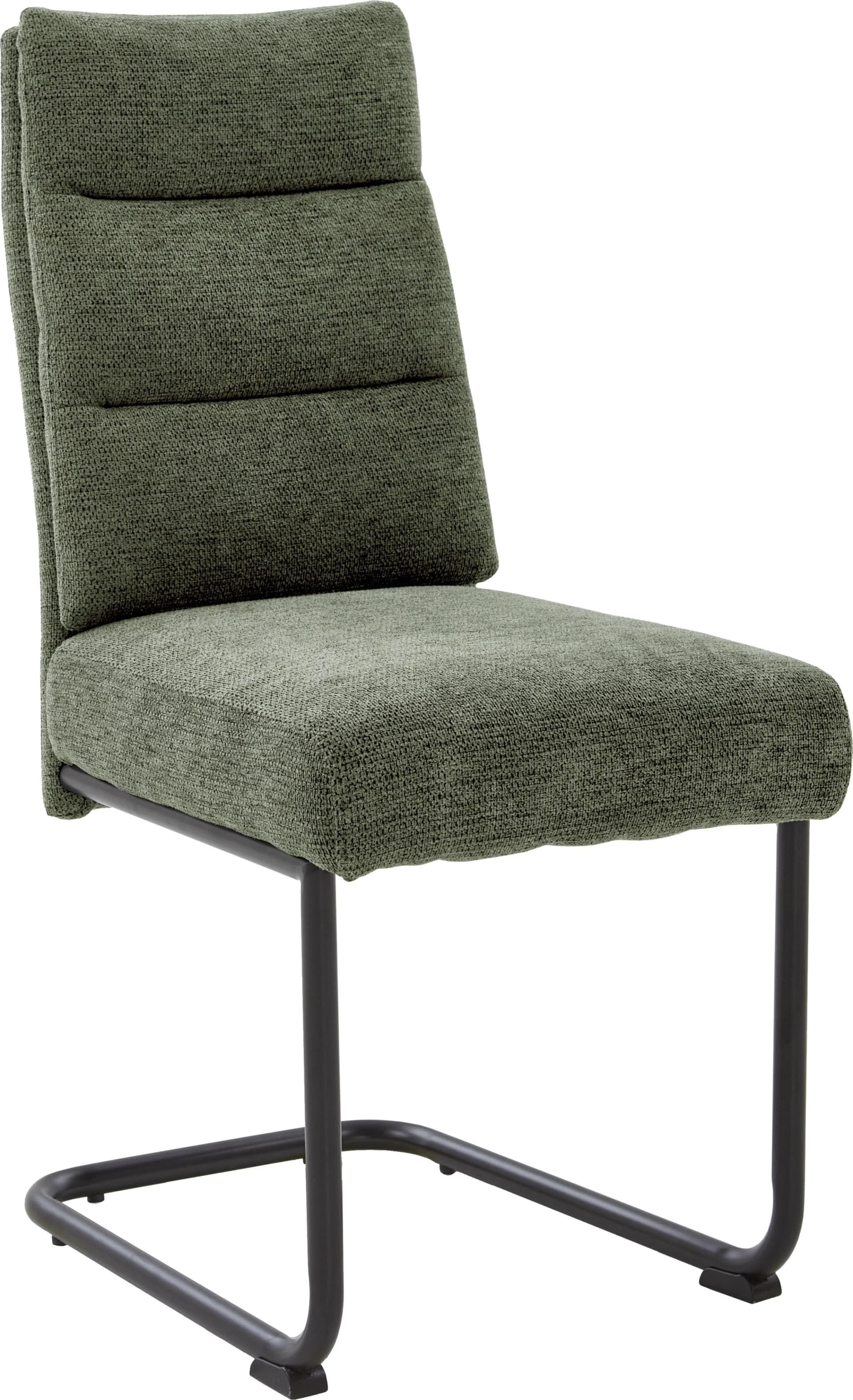 NIEHOFF SITZMÖBEL Esszimmerstuhl Schwingstuhl Grün Schwarz 2er Set