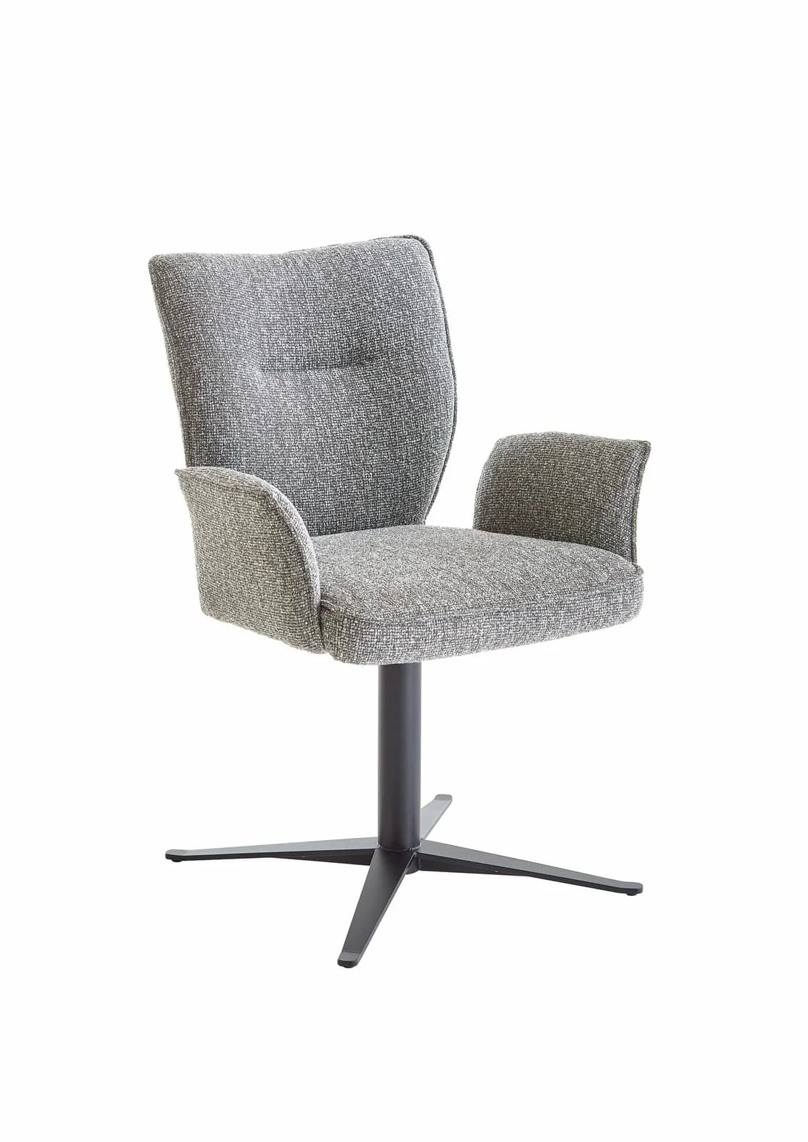NIEHOFF SITZMÖBEL Polsterstuhl STUDIO-LINE Grau Chenille