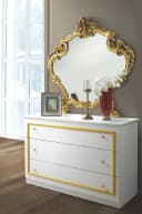 Eleganter Barock Schlafzimmer-Set in Weiß und Gold Bild 3