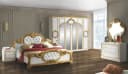 Eleganter Barock Schlafzimmer-Set in Weiß und Gold Bild 5