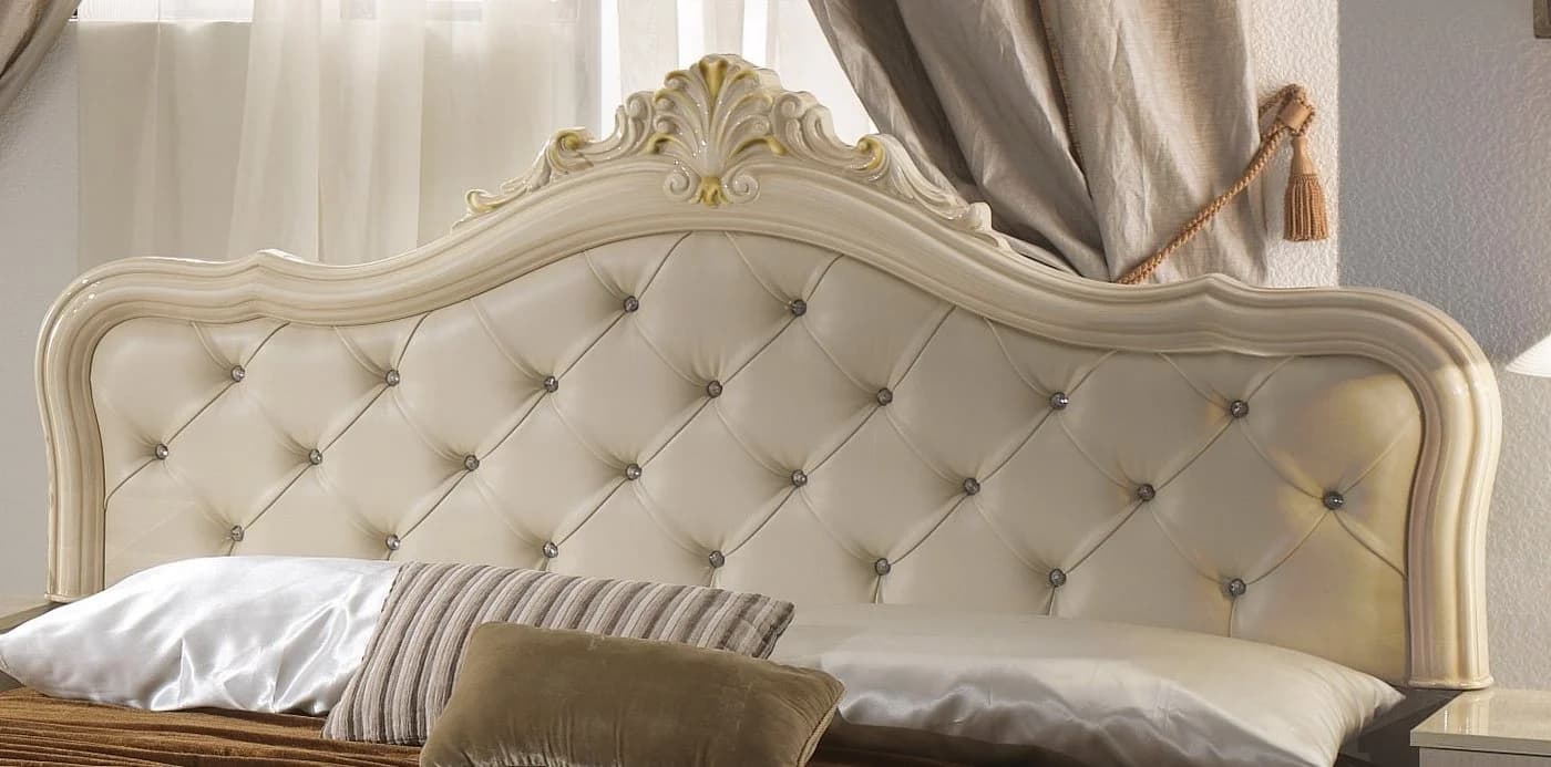Interdesign24 Schlafzimmer-Set Livia 6-teilig Barock Beige/Gold Hochglanz