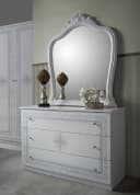 Interdesign24 Schlafzimmer-Set Livia Weiß/Silber Barock Hochglanz 6-Teilig Bild 5