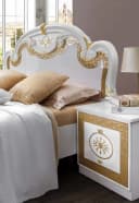 Interdesign24 Schlafzimmer-Set Paola 6-tlg Weiß/Gold Barock Hochglanz Bild 1