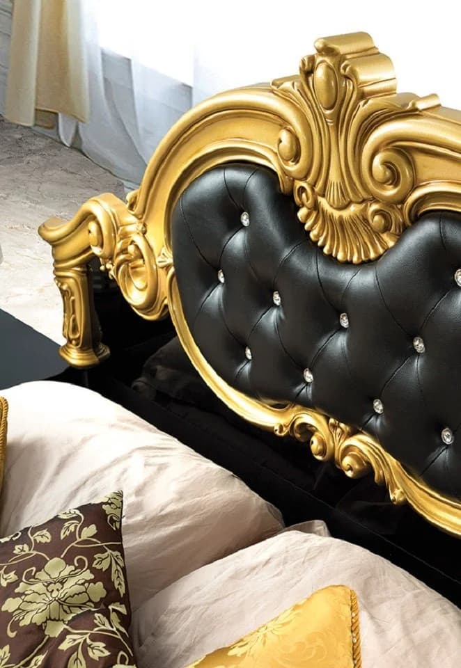 Interdesign24 Schlafzimmer-Set Donna 6-tlg. Barock Schwarz/Gold - Bild 4