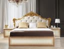 Interdesign24 Schlafzimmer-Set Giulia 6-teilig Barock Hochglanz Beige/Gold Bild 1