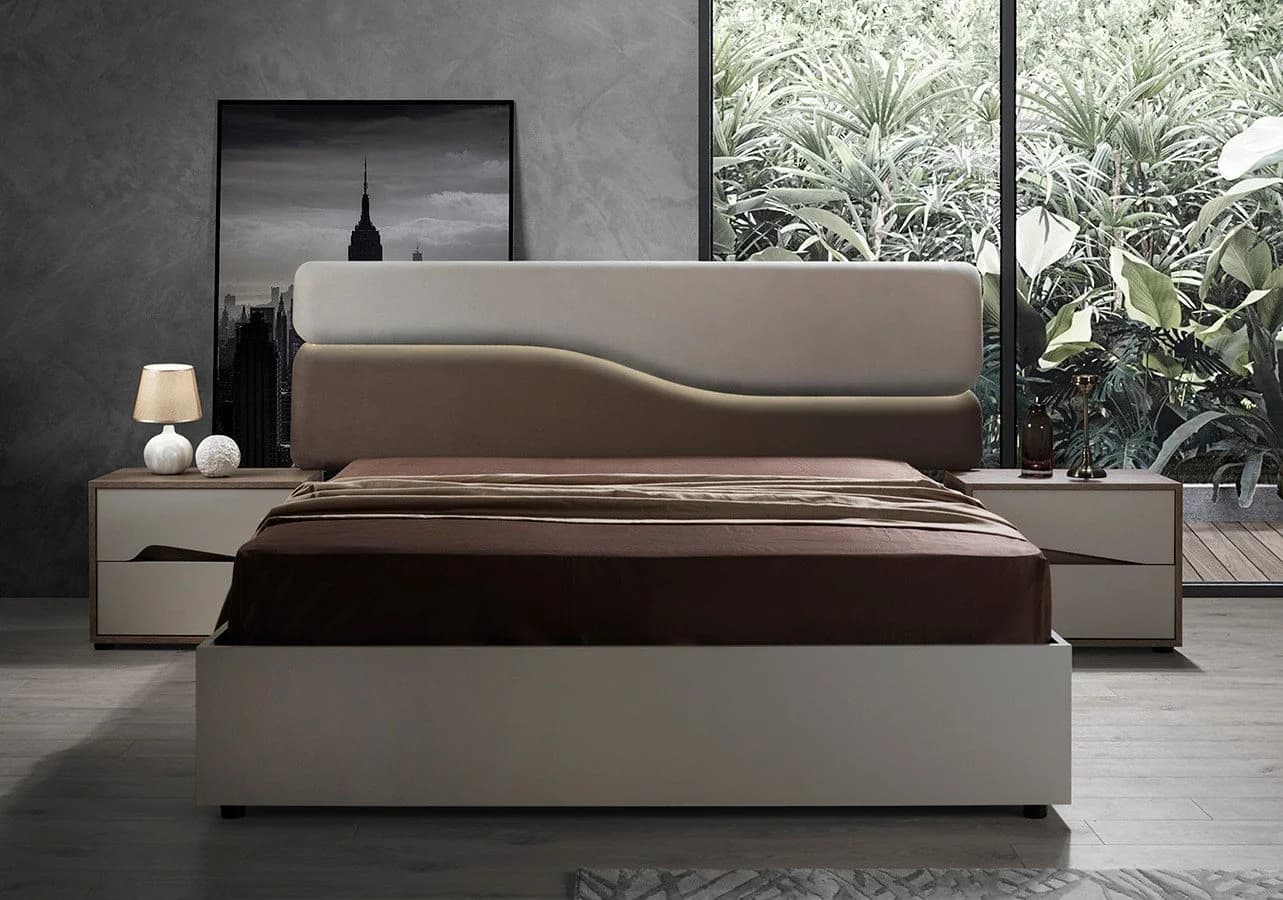 Interdesign24 Schlafzimmer-Set Sole 6-teilig Creme Holzoptik