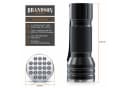 Brandson LED Taschenlampe UV Schwarzlicht 21x Ultraviolett LEDs IP54 Bild 3