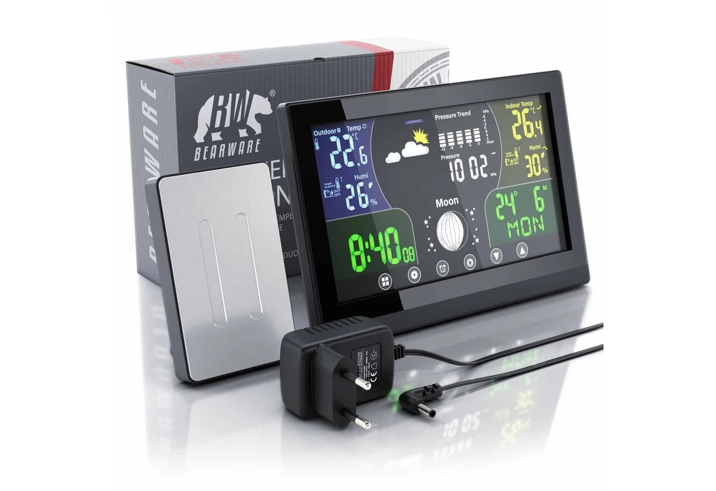 Bearware Wetterstation mit Außensensor & Farbdisplay - Bild 2