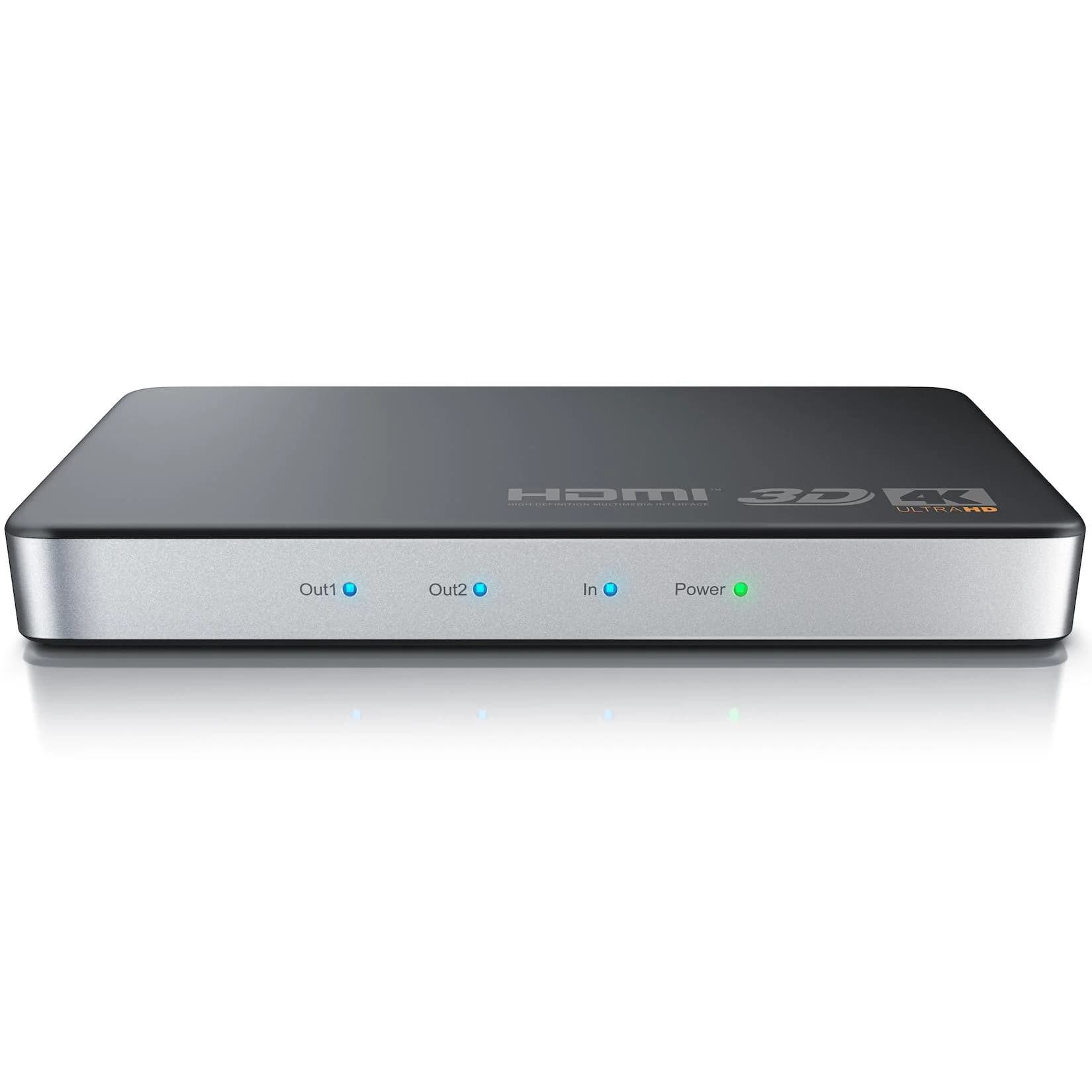Primewire HDMI Splitter 4K UHD 1 in 2 Out Sat Verteiler