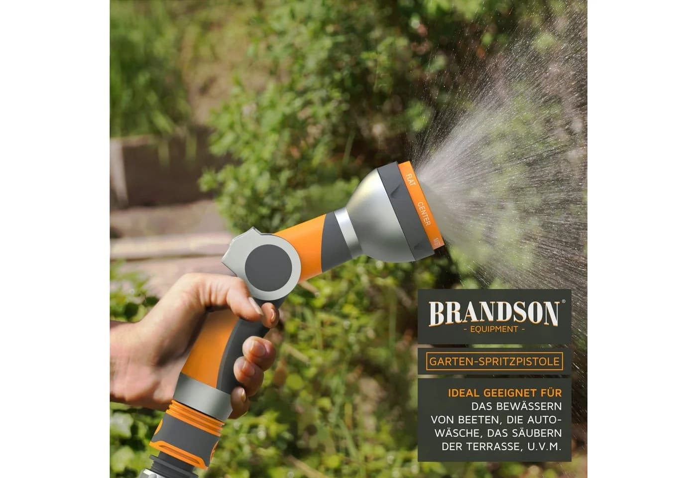 Brandson Multifunktionsbrause 7 Sprühprofile mit Schnellkupplung - Bild 4