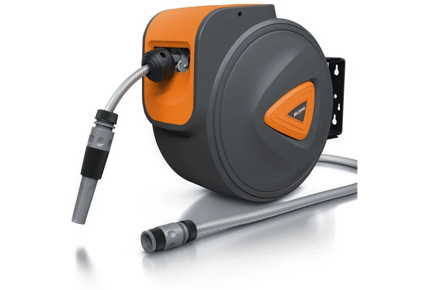 Brandson Wandschlauchbox 20m Grau/Orange Automatisch Einziehbar - Bild 3