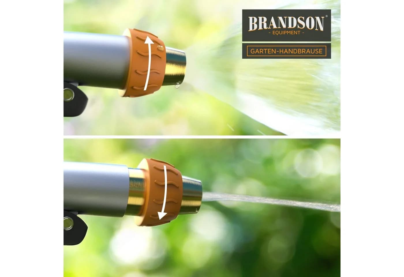 Brandson Multifunktionsbrause Metall Garten Handbrause mit Schnellkupplung - Bild 5