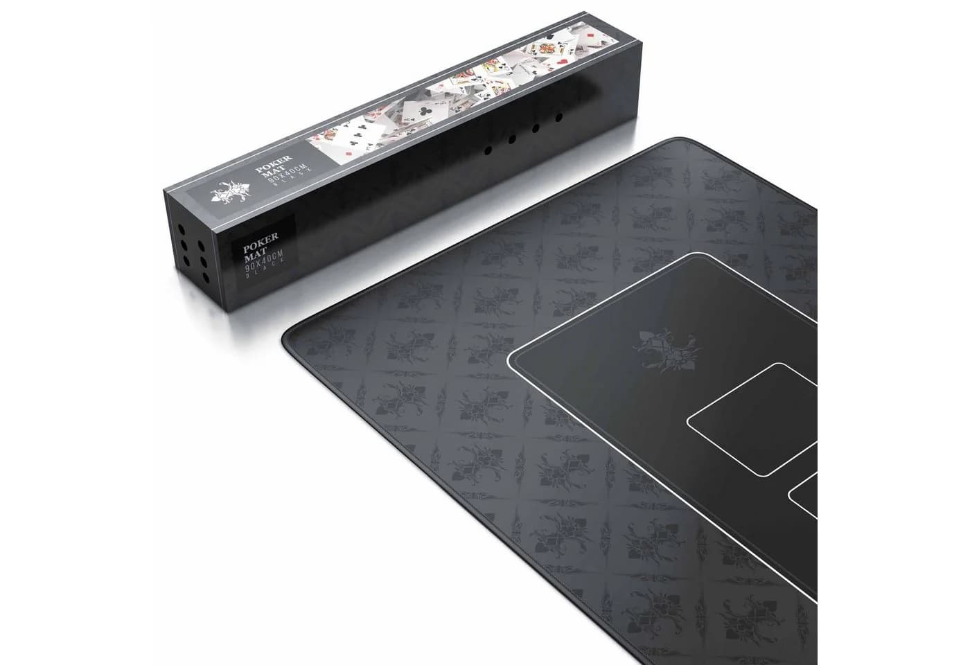 CSL Spieltisch XXL Profi Pokermatte Schwarz Abwaschbar - Bild 3