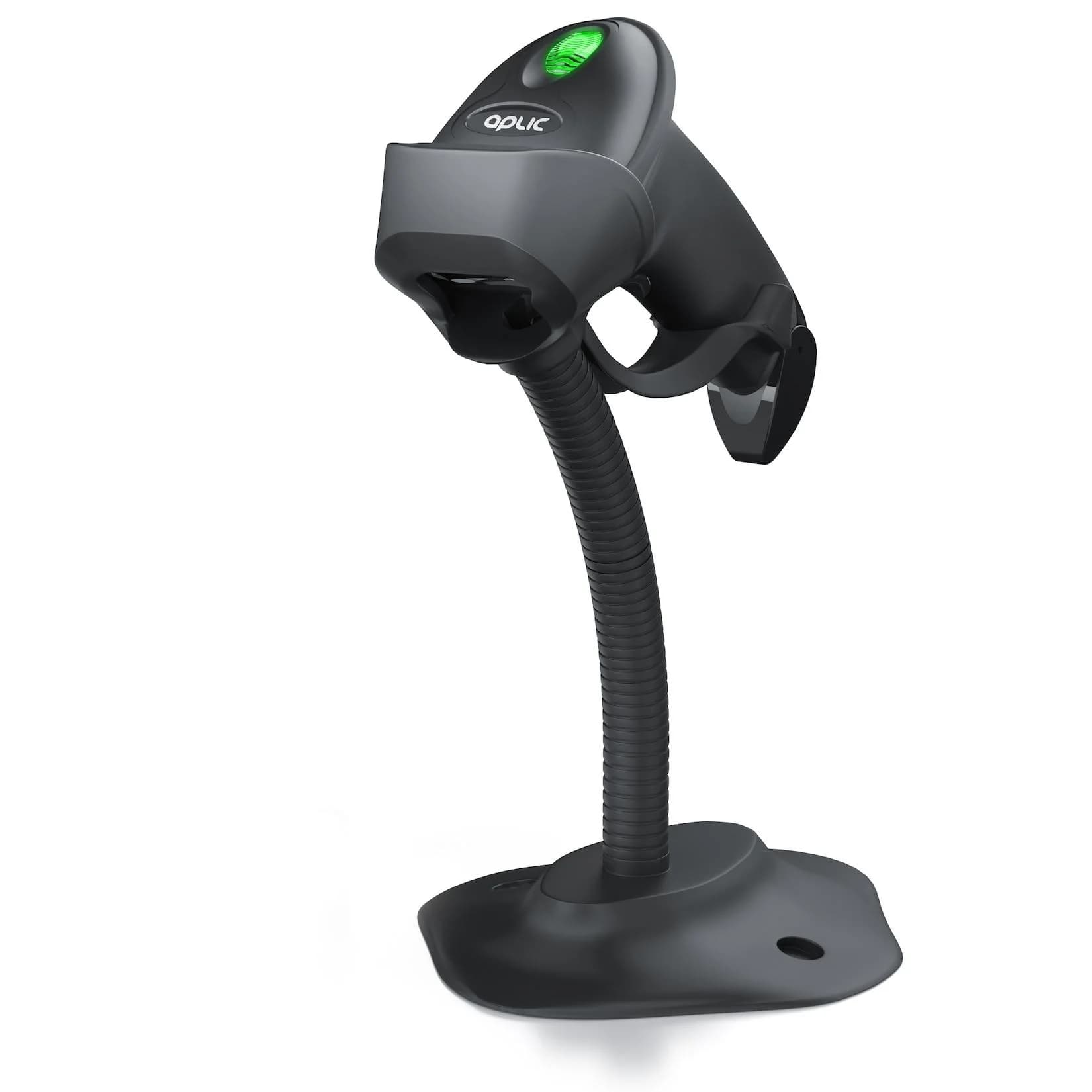 Aplic Handscanner Wireless Barcode Scanner 2.4 GHz 1D 2D Schwarz inkl. Standfuß