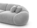 Sofa Dreams Wohnlandschaft Solverde XL U-Form Samt Hellgrau Bild 5