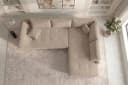 Sofa Dreams Ecksofa Mykonos L Form kurz Beige Strukturstoff Bild 4