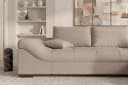 Sofa Dreams Ecksofa Mykonos L Form kurz Beige Strukturstoff Bild 5