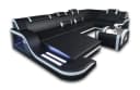 Sofa Dreams Palermo U-Form Ledersofa mit LED & Bettfunktion Bild 2