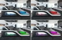 Sofa Dreams Palermo U-Form Sofa Braun/Schwarz mit LED & USB Bild 3