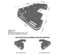 Sofa Dreams Palermo U-Form Sofa Braun/Schwarz mit LED & USB Bild 4