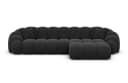 Sofa Dreams Polsterecke Rajada L Form Kurz Schwarz Strukturstoff Bild 3