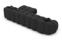 Sofa Dreams Polsterecke Rajada L Form Kurz Schwarz Strukturstoff Bild 4