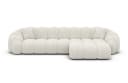 Sofa Dreams Polsterecke Rajada L Form kurz Stoff Bouclé Pearl Bild 3