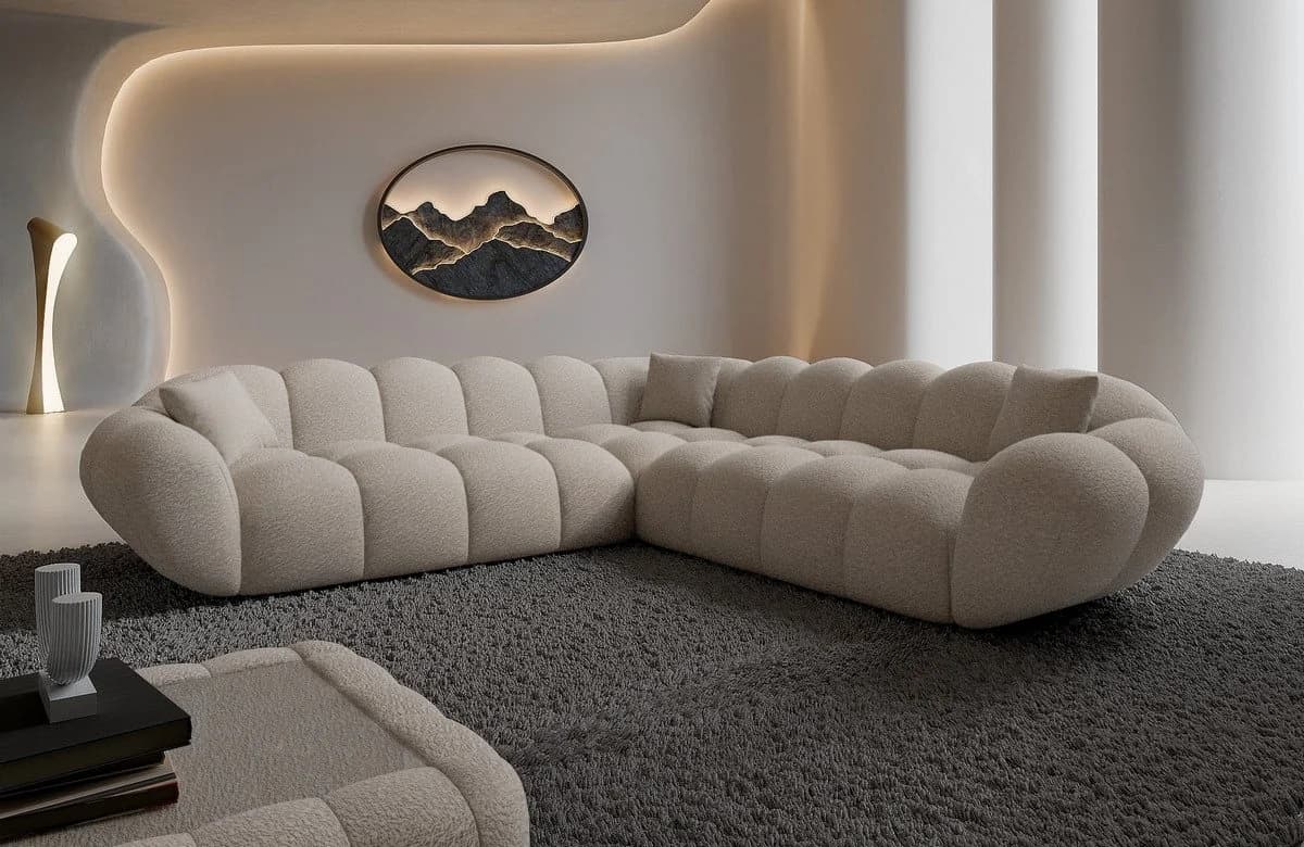 Sofa Dreams Ecksofa Maleron L-Form Boucléstoff Pearl - Bild 2