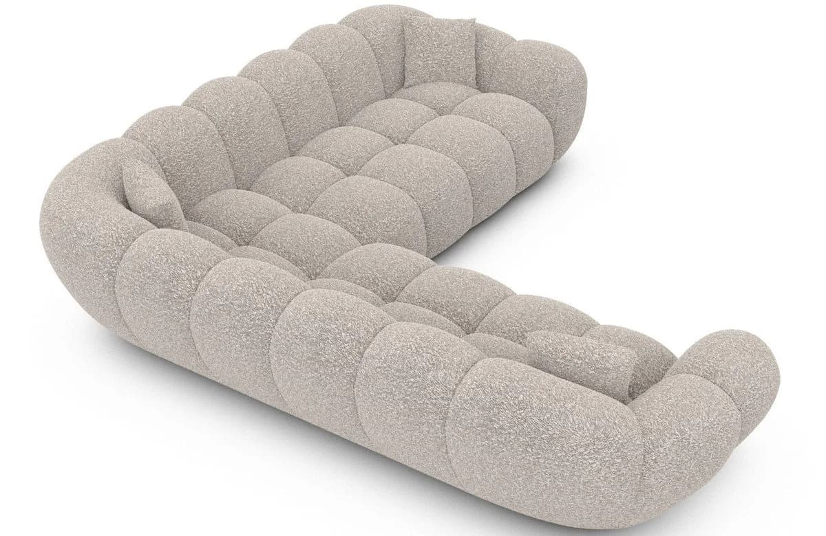 Sofa Dreams Ecksofa Maleron L-Form Boucléstoff Pearl - Bild 4