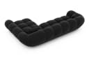 Sofa Dreams Polsterecke Maleron L Form kurz Samt Schwarz Bild 4