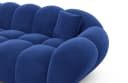 Sofa Dreams Maleron U-Form Stoffsofa Samt Dunkelblau mit Ottomane Bild 5