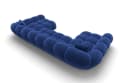 Sofa Dreams Maleron U-Form Studio 6-Sitzer Sofa Samt Dunkelblau Bild 4