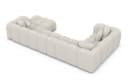 Sofa Dreams Formentera U-Form Sofa 6-Sitzer mit Ottomane Bouclé Weiß Bild 4