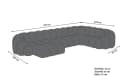 Sofa Dreams Sofa Rajada U Form Stoff Samt Sand Bild 5